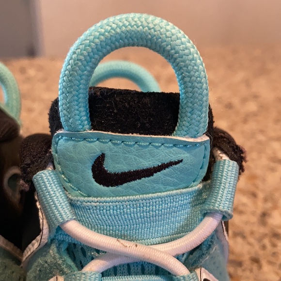 Size 4C Nike Air More Uptempo Light Aqua (TD) - Picture 4 of 11